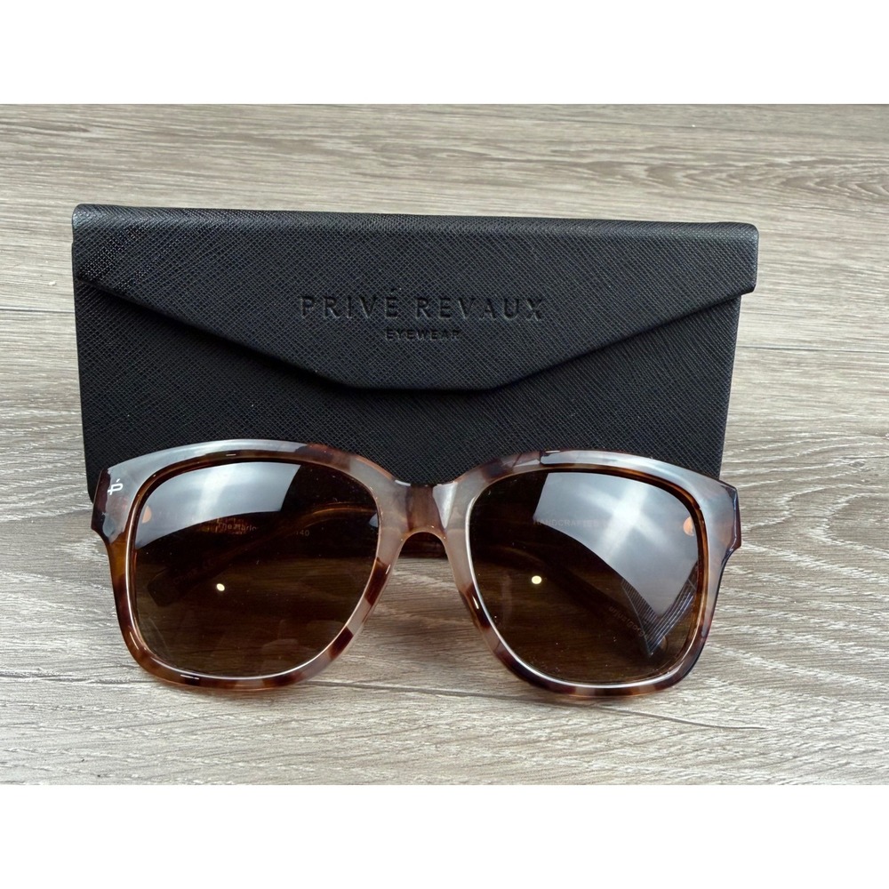 Prive Revaux Womens Sunglasses The Harlow Polarized Tortoise Brown 57-18-140
